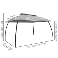 Spacious Outdoor Gazebo with Mesh Netting for Group Activities and Protection