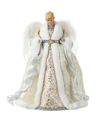 Glitzhome 16 H Polyvinyl chloride Christmas Elegant Angel Tree Top