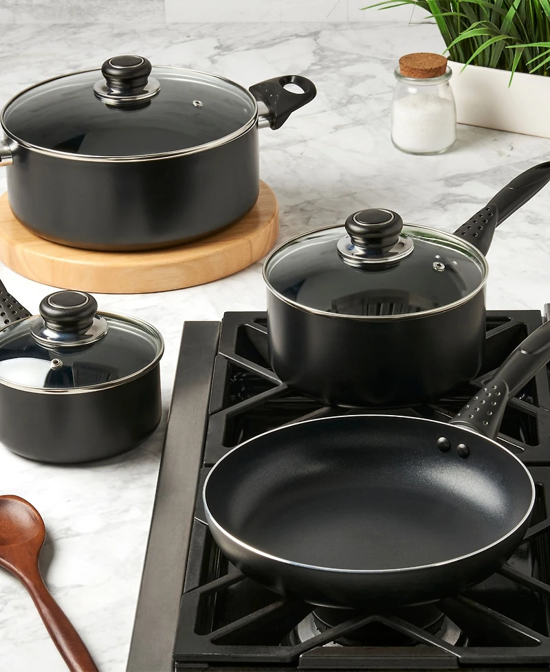 Basic Essentials 7-Pc. Nonstick Aluminum Cookware Set