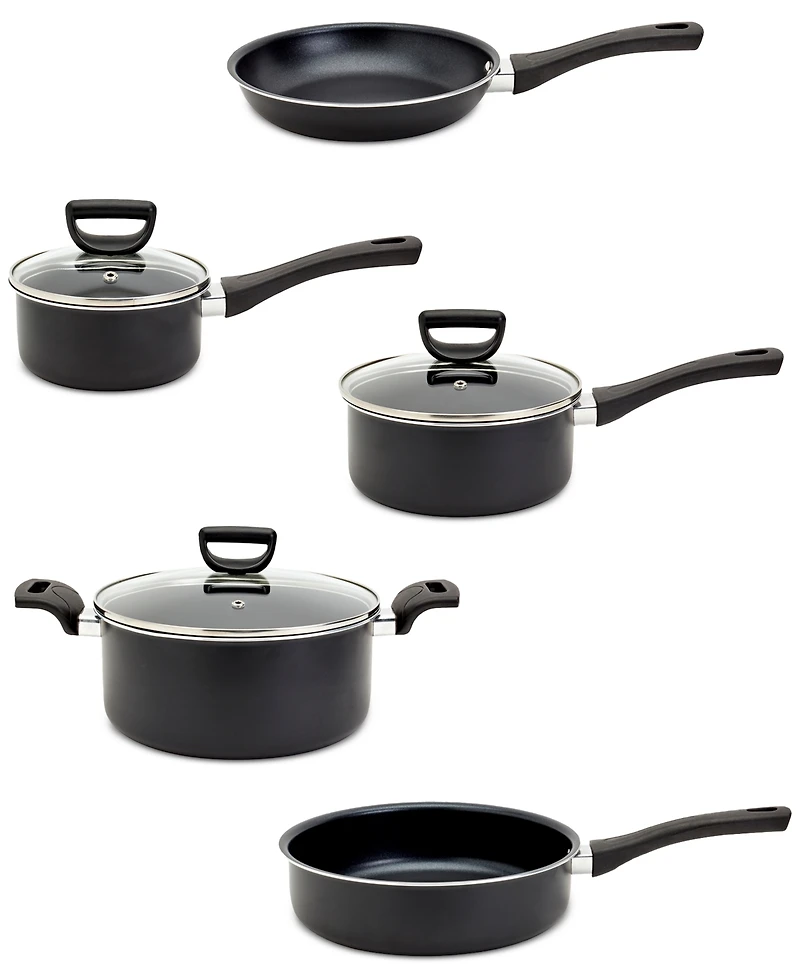 Basic Essentials 32-Pc. Nonstick Aluminum Cookware Set
