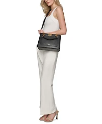 Karl Lagerfeld Paris Ivette Leather Satchel