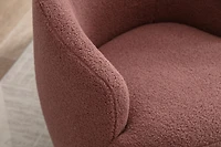 Streamdale Swivel Accent Barrel Chair with Metal Ring