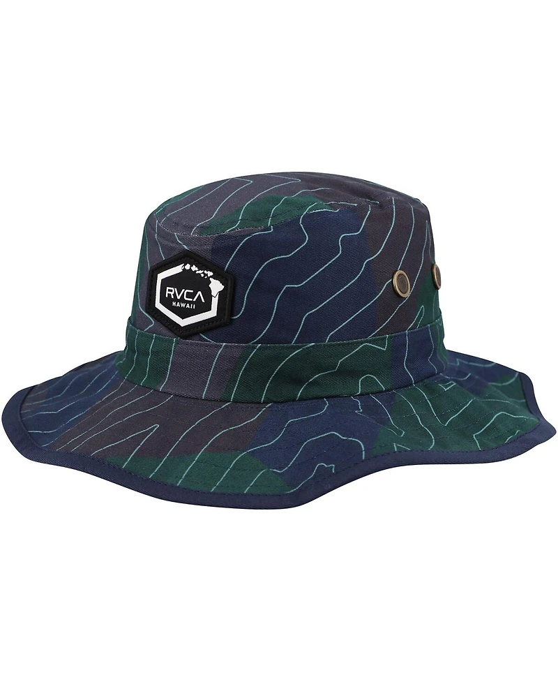 Rvca Men's Navy Island Hex Reverse Boonie Hat