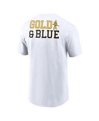 Nike Men's White West Virginia Mountaineers Blitz 2-Hit T-Shirt
