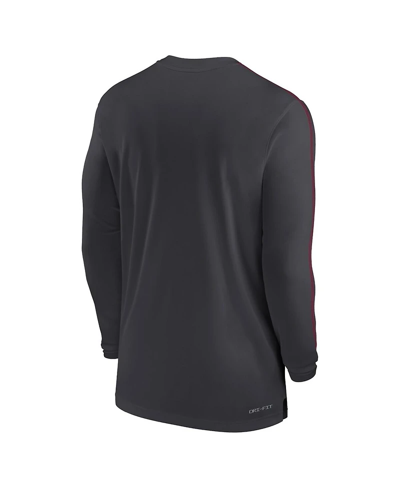 Nike Men's Florida State Seminoles 2024 Sideline Coach Uv Performance Long Sleeve T-Shirt