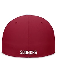 Jordan Men's Crimson/White Oklahoma Sooners Team Logo Performance Fitted Hat