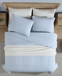 Nautica Coleridge Stripe Reversible 3 Piece Quilt Set