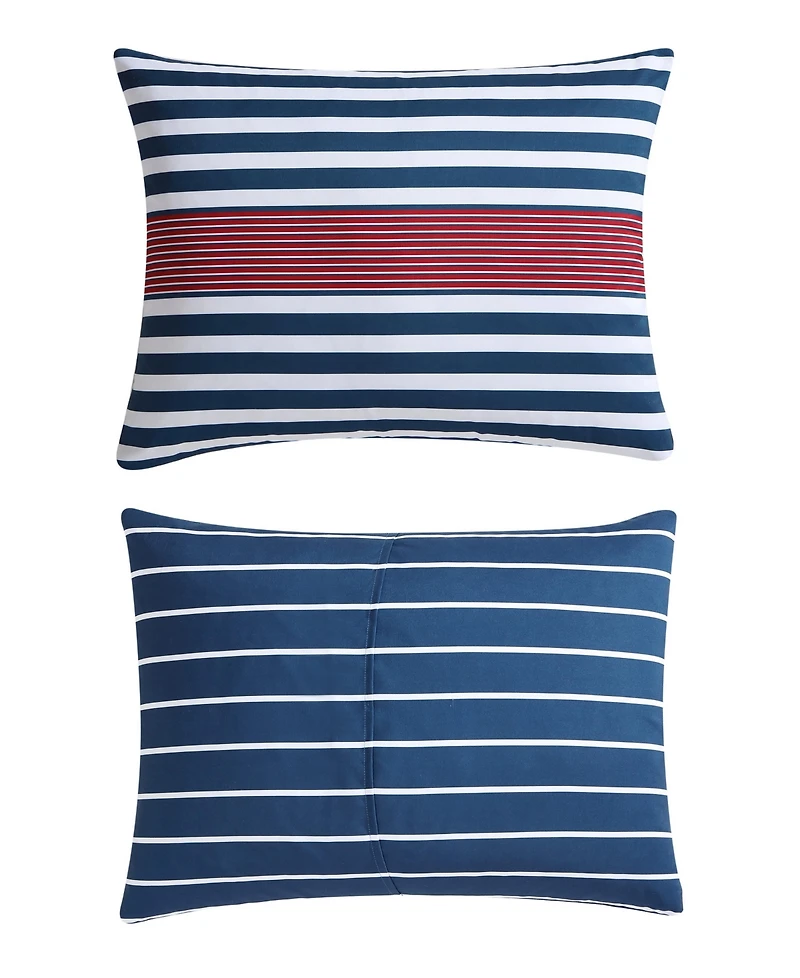Nautica Kennedy Stripe 3 Piece Comforter Set, King