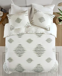 Ink+Ivy Tahli Tufted Chenille 3-Pc. Duvet Cover Set, King/California King