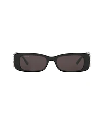 Balenciaga Women's Rectangle Embellished Logo Sunglasses, BB0096S