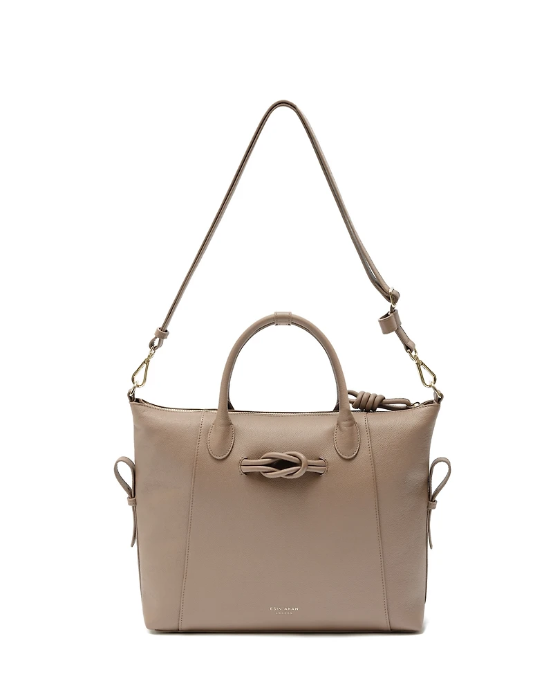 Esin Akan Wimbledon Large Leather Backpack Tote