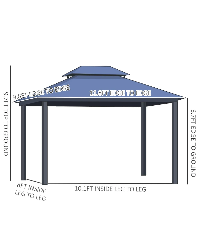 Modern Aluminum-Framed Gazebo for Outdoor Serenity and Protection