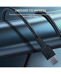 Aukey Cb-NCC2 1.8m Nylon Braided Usb-c to Usb-c Cable 60W/480Mbps