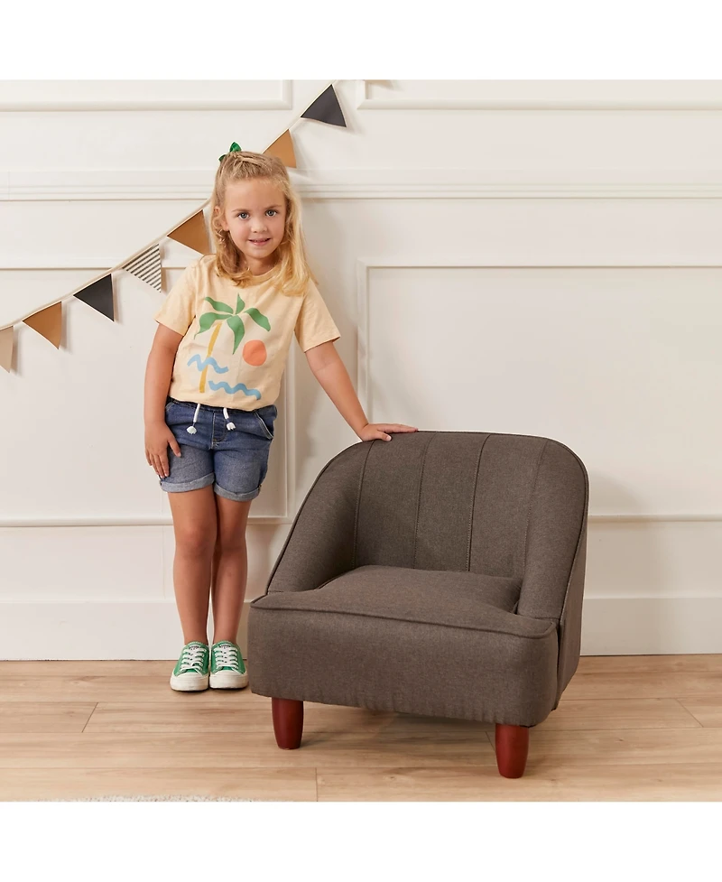ECR4Kids Rhiley Accent Chair, Raisin