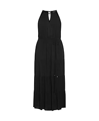 City Chic Plus Stacey Halter Neck Maxi Dress