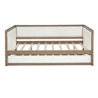 Streamdale Daybed with Trundle and Nailhead Accents