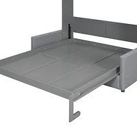 Streamdale Queen Murphy Bed Wall with Cushion, White