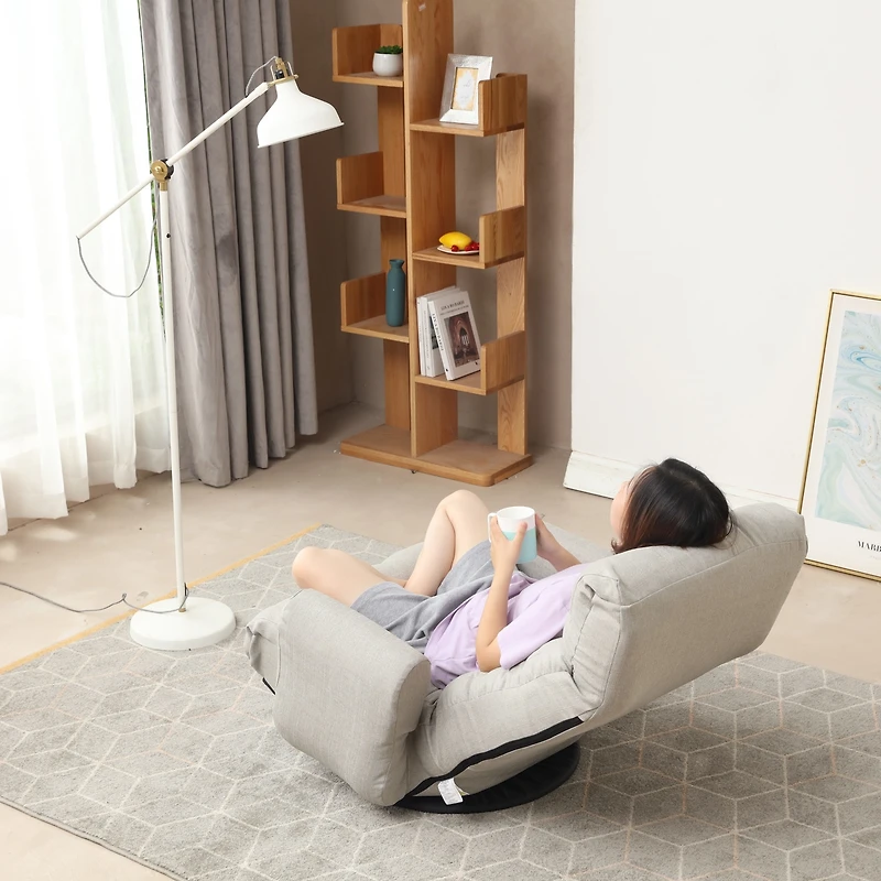 Streamdale Adjustable Gaming Lounger Chair, 360 Rotation