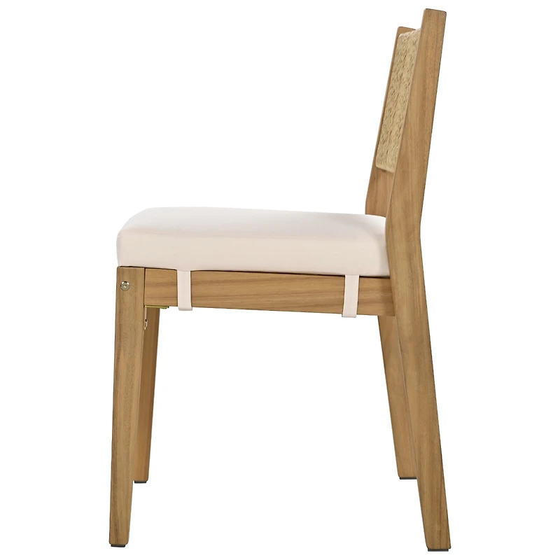 Streamdale Outdoor Dining Set Acacia Wood Elegance, Thick Cushioned Comfort