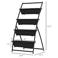 Streamdale Furniture 4-Tiered Vertical Garden Ergonomic, Space-Saving
