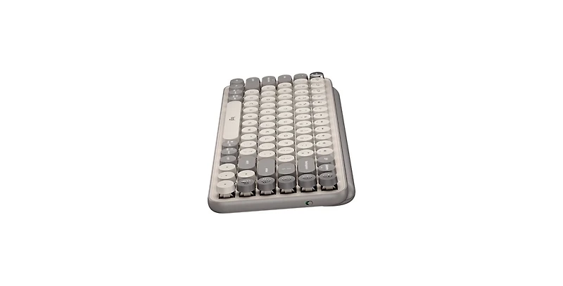 Logitech Pop Keys Wireless Mechanical Keyboard with Emoji Keys (Mist)