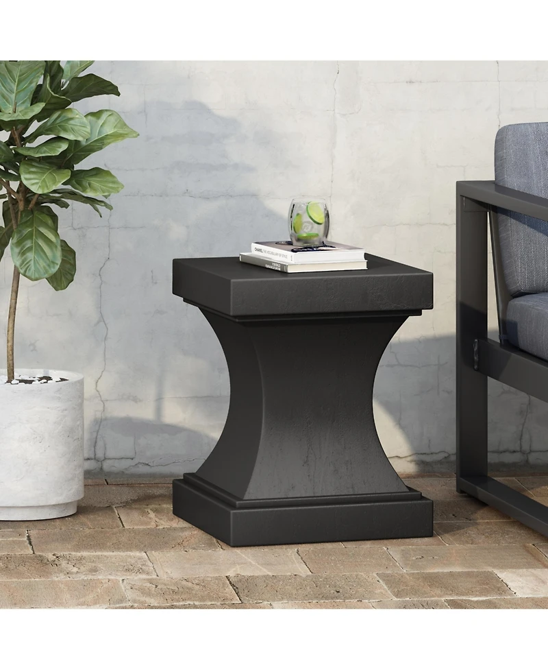 Streamdale Minimalist Pedestal Side Table Versatile & Durable Decor