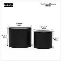 Streamdale Furniture Black Oak Veneer Table Set for Any Room