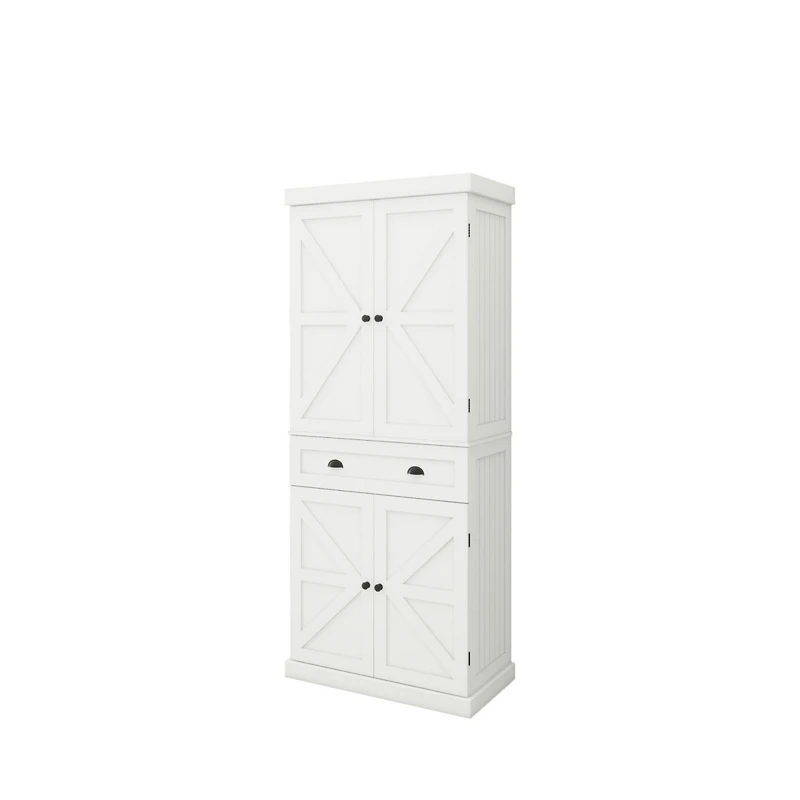 Streamdale Furniture Four-Door, One-Drawer Cabinets, Metric Hinge Full Cover Door Panel