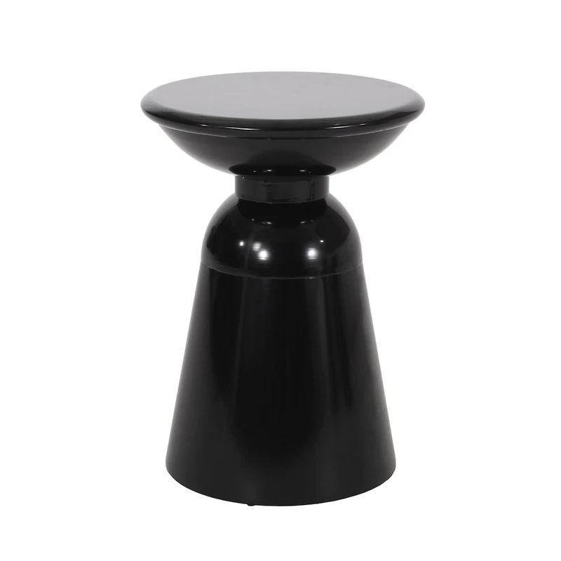 Chic Circular Side Table with Pedestal Base