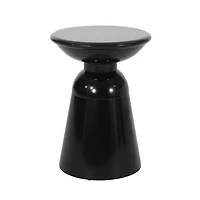 Chic Circular Side Table with Pedestal Base
