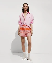 Mango Women's Decorative Button Cotton Shirt
