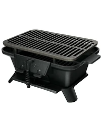 Slickblue Heavy Duty Cast Iron Tabletop Bbq Grill Stove for Camping Picnic