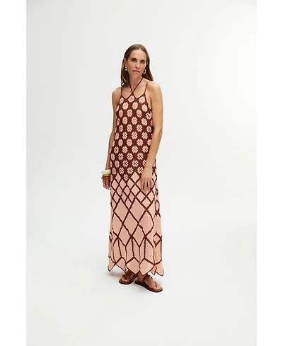 Nocturne Women's Embroidered Long Dress