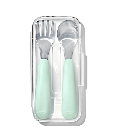 Oxo Tot On-The-Go 2 Pc Fork and Spoon Set