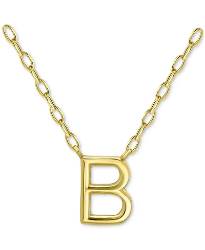 Giani Bernini Initial B Pendant Necklace in 18k Gold-Plated Sterling Silver, 16" + 2" extender, Created for Macy's
