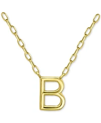 Giani Bernini Initial B Pendant Necklace in 18k Gold-Plated Sterling Silver, 16" + 2" extender, Created for Macy's