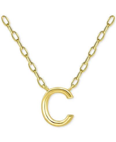 Giani Bernini Initial C Pendant Necklace in 18k Gold-Plated Sterling Silver, 16" + 2" extender, Created for Macy's