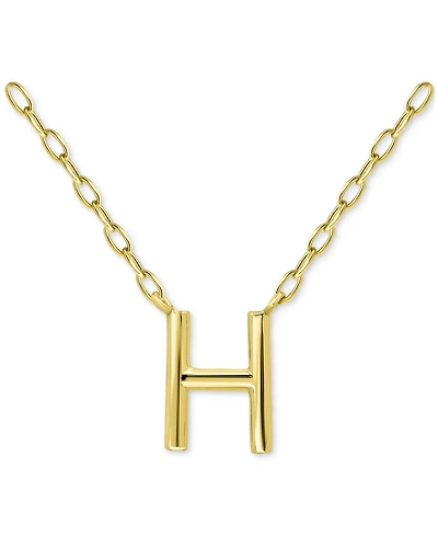 Giani Bernini Initial H Pendant Necklace in 18k Gold-Plated Sterling Silver, 16" + 2" extender, Created for Macy's