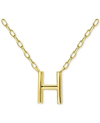 Giani Bernini Initial H Pendant Necklace in 18k Gold-Plated Sterling Silver, 16" + 2" extender, Created for Macy's