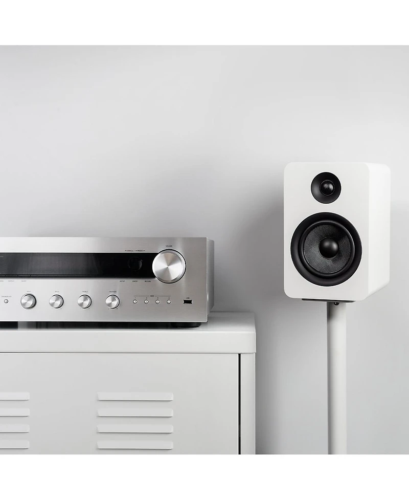 Kanto YUP6 Passive Bookshelf Speakers with 1" Silk Dome Tweeter and 5.25" Kevlar Woofer - Pair