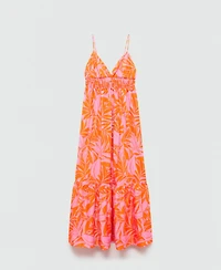 Mango Women's Printed Long Dress