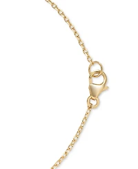 Sky Blue Topaz (1/3 ct. t.w.) & White (5/8 Cross 18" Pendant Necklace 14k Gold-Plated Sterling Silver (Also Citrine, Onyx, Perid