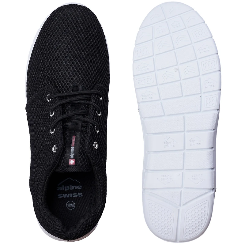 Alpine Swiss Men's Kilian Walking Shoes | Breathable Mesh Running Lightweight Fashion Sneakers Athletic Tennis Trainers