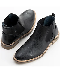 Alpine Swiss Mens Nash Chelsea Boots Snakeskin Ankle Boot Genuine Leather Lined