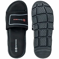 Alpine Swiss Men's Gabe Men Slide Sandals Shock-absorbing Foam Insole for Arch Support Adjustable Strap Athletic Anti-Slip Traction Eva O