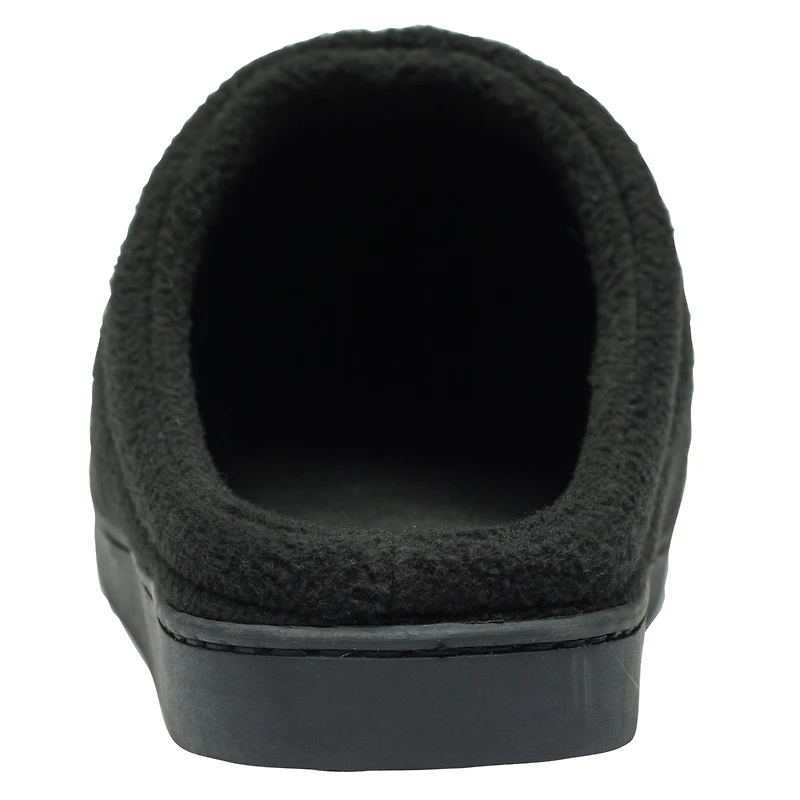 Alpine Swiss Mens Memory Foam Fleece Clog Slippers Wide Warm Slip On House Shoes
