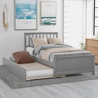 Streamdale Twin Size Platform Bed With Trundle