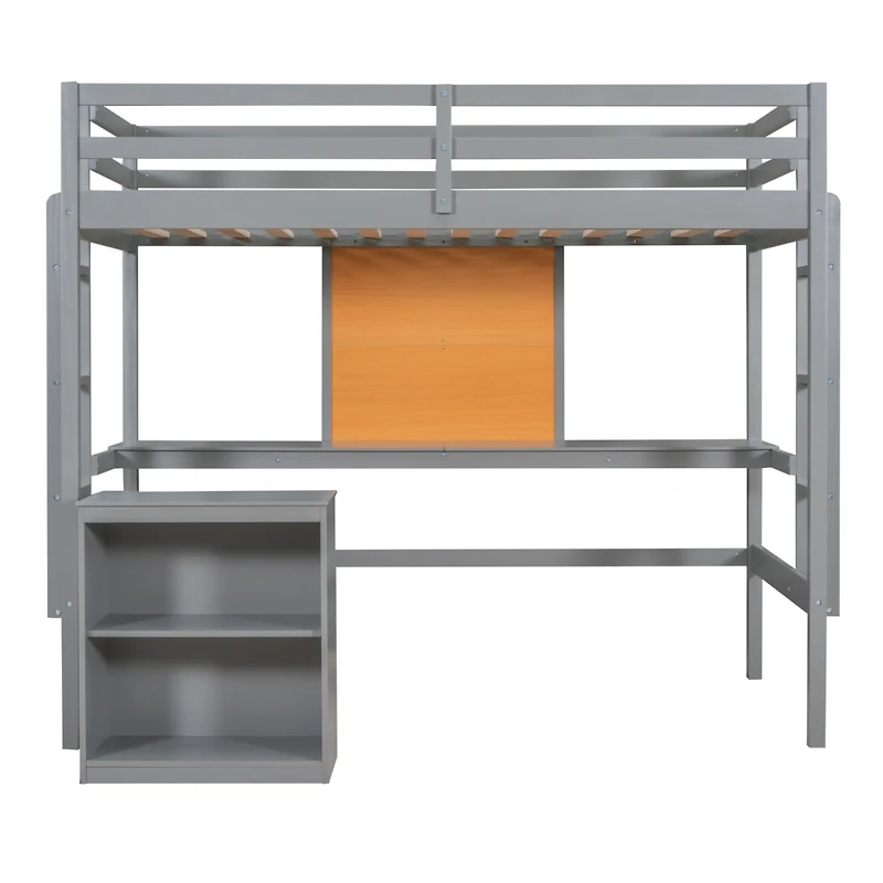 Streamdale Twin Loft Bed with Desk and Storage