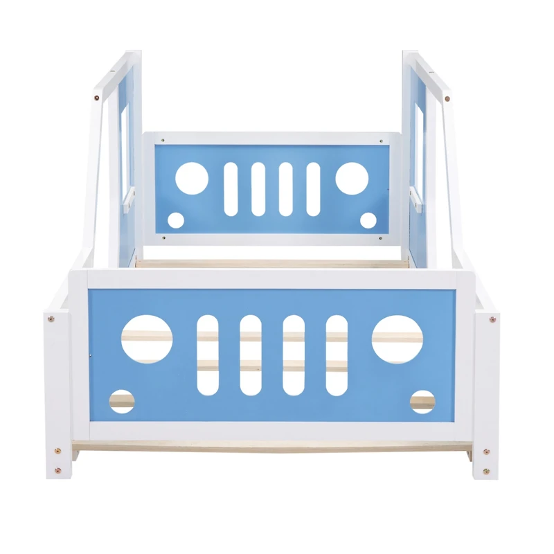 Streamdale Twin Classic Car-Shaped Platform Bed With Wheels
