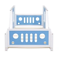 Streamdale Twin Classic Car-Shaped Platform Bed With Wheels